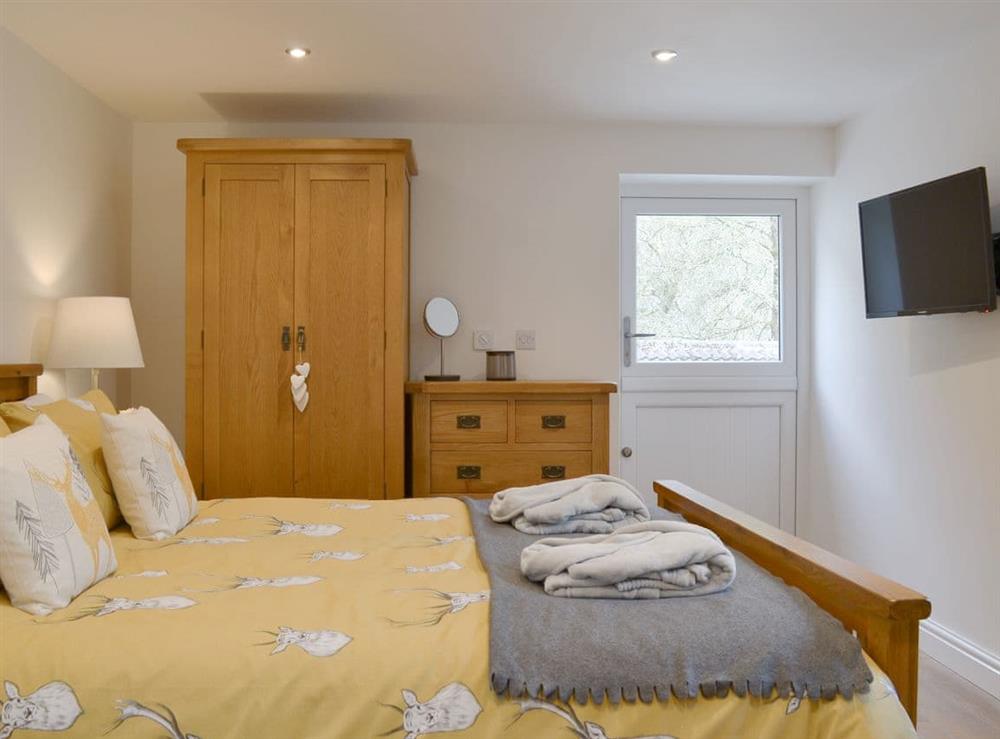 Comfortable double bedroom at Ladyvale Barn in Cardinham, near Bodmin, Cornwall