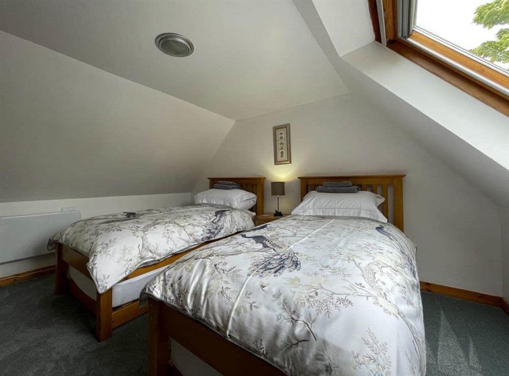 Twin bedroom at Lag Cottage in Dornie, near Kyle, Ross-Shire
