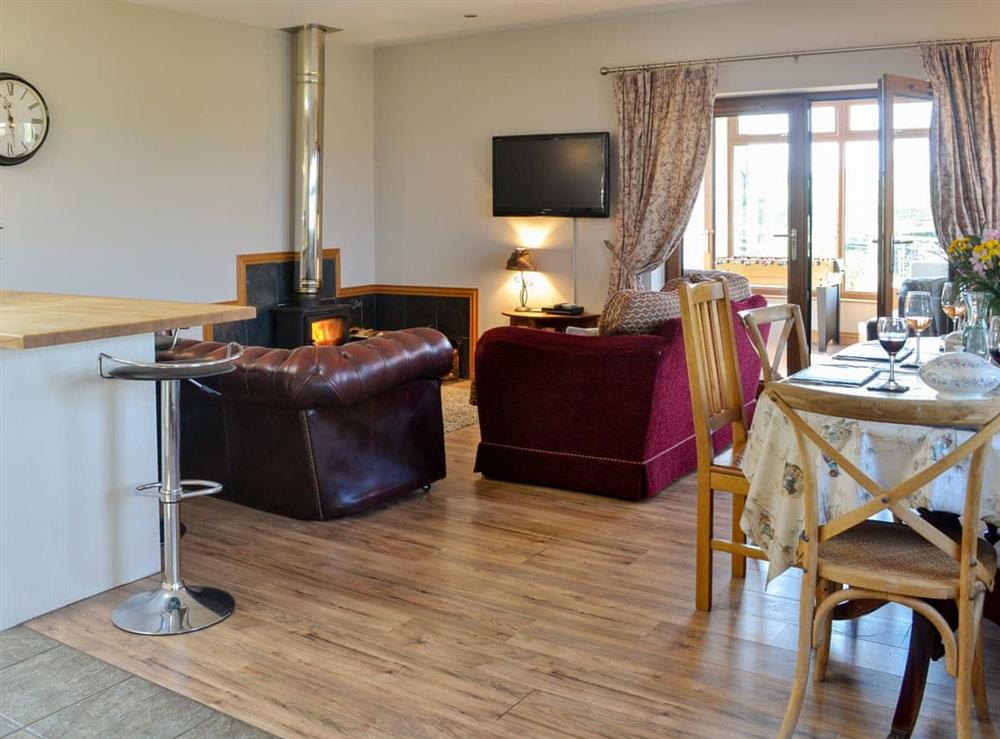 Open plan living space at Laird House in Lochmaben near, Lockerbie, Dumfriesshire