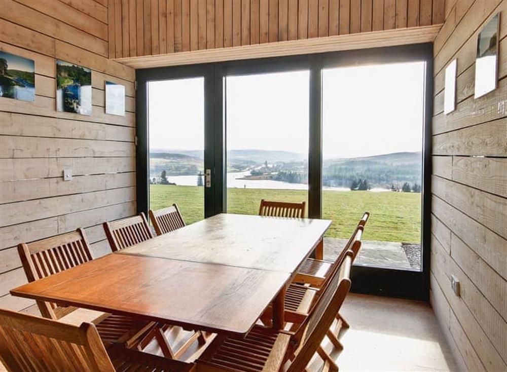 Dining room with breathtaking views at Phils House, 