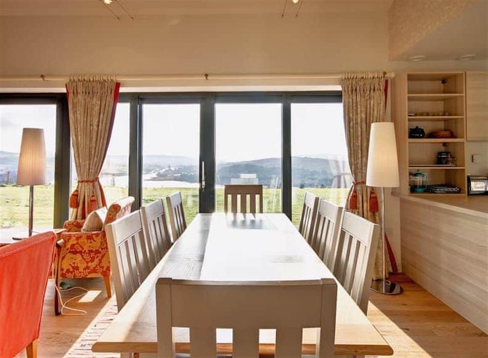 Enjoy dining in, looking over the Loch at Phils House, 