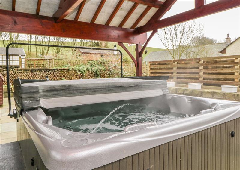 Spend some time in the hot tub at Laithe Cottage, Pennington near Ulverston
