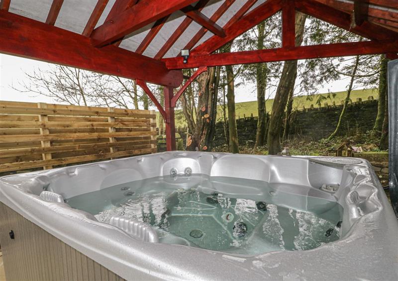 There is a hot tub at Laithe Cottage, Pennington near Ulverston
