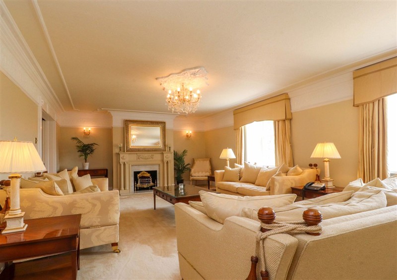 The living room at Laithe House, Burnley