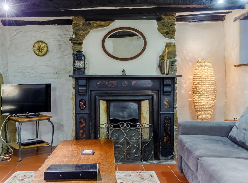 Living room at Laity in Polperro, near Looe, Cornwall