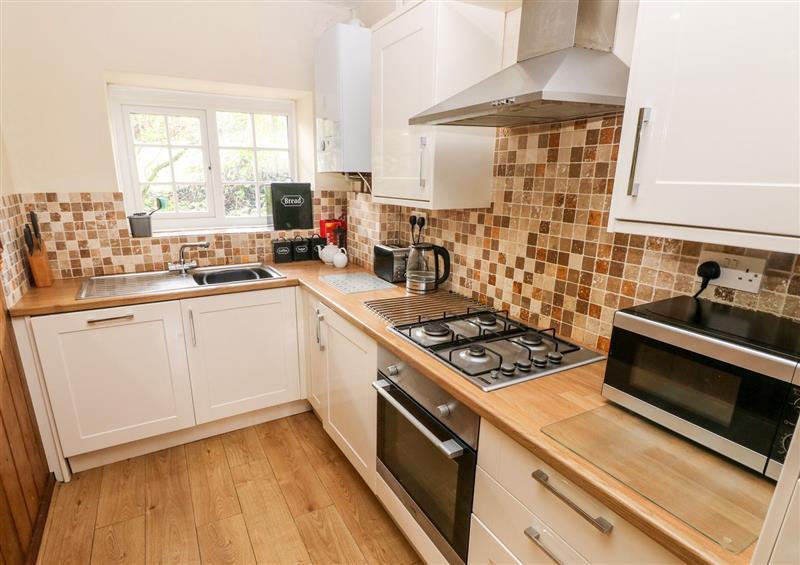 This is the kitchen at Lake Cottage, Llys-y-fran near Maenclochog
