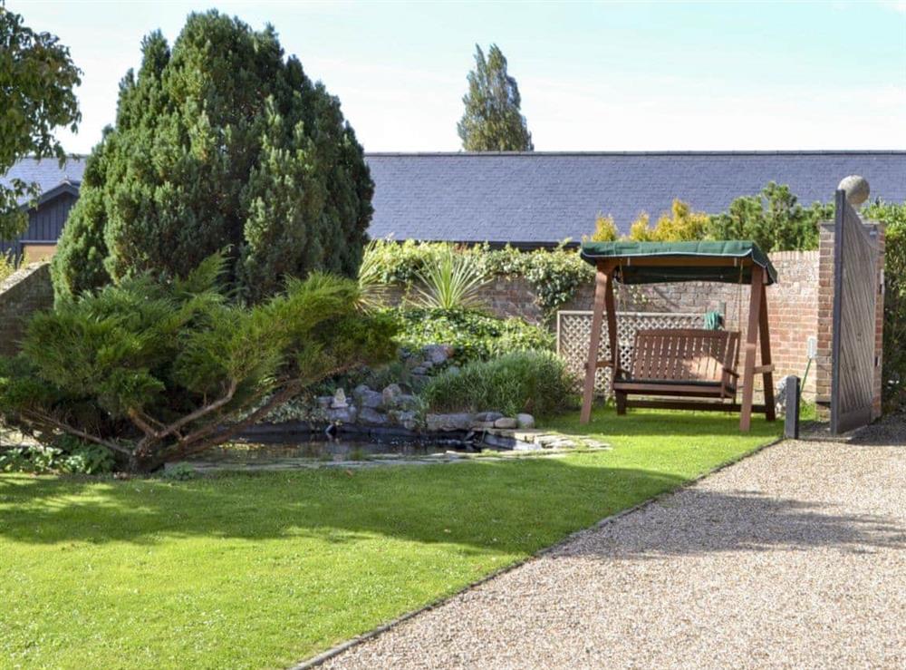Garden and grounds at Lake House Cottage in Finchingfield, near Braintree, Essex