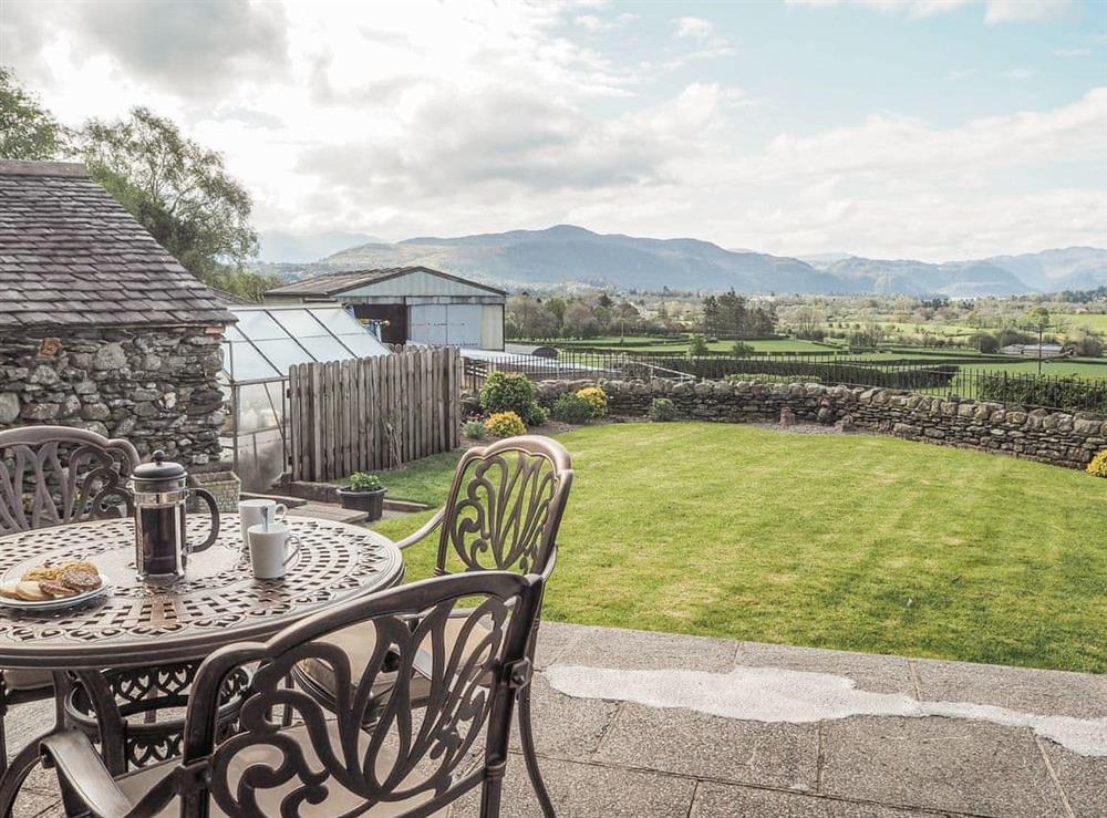 Outdoor area at Lake View Annex in Millbeck near Keswick, Cumbria