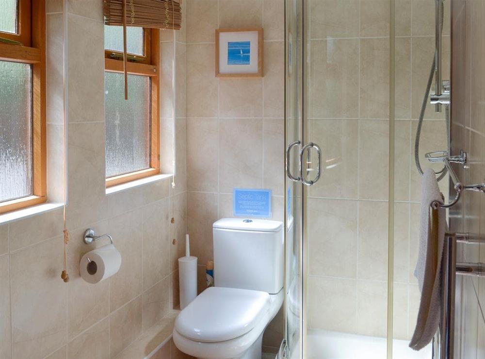 Family shower room at Lake View in Bovey Tracey., Devon
