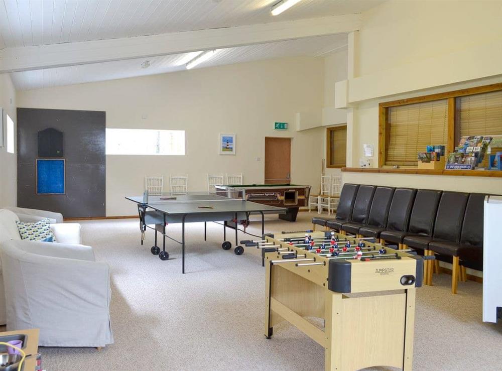 Shared, large games room at Lake View in Bovey Tracey., Devon