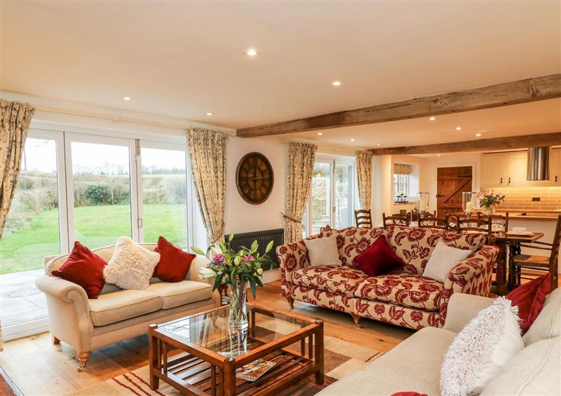 Relax in the living area at Lake View, East Worlington near Lapford