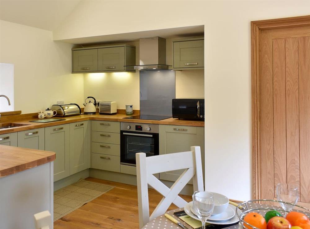 Kitchen area at Lake View Farm in Watermillock, near Penrith, Cumbria