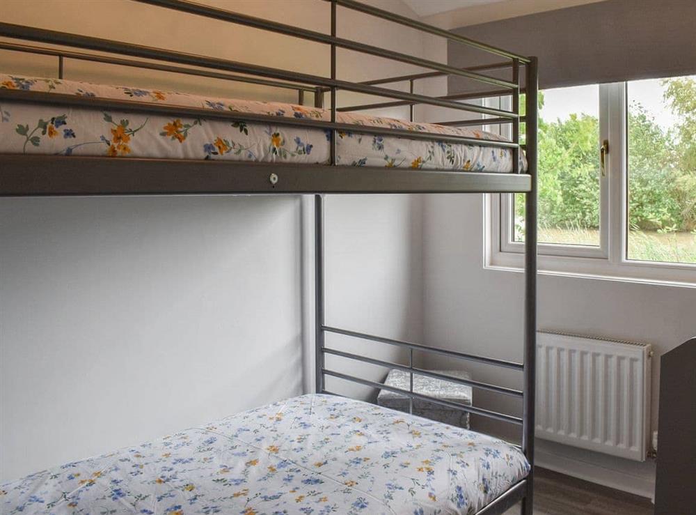 Bunk bedroom at Lake View Lodge in Audlem, near Nantwich, Cheshire