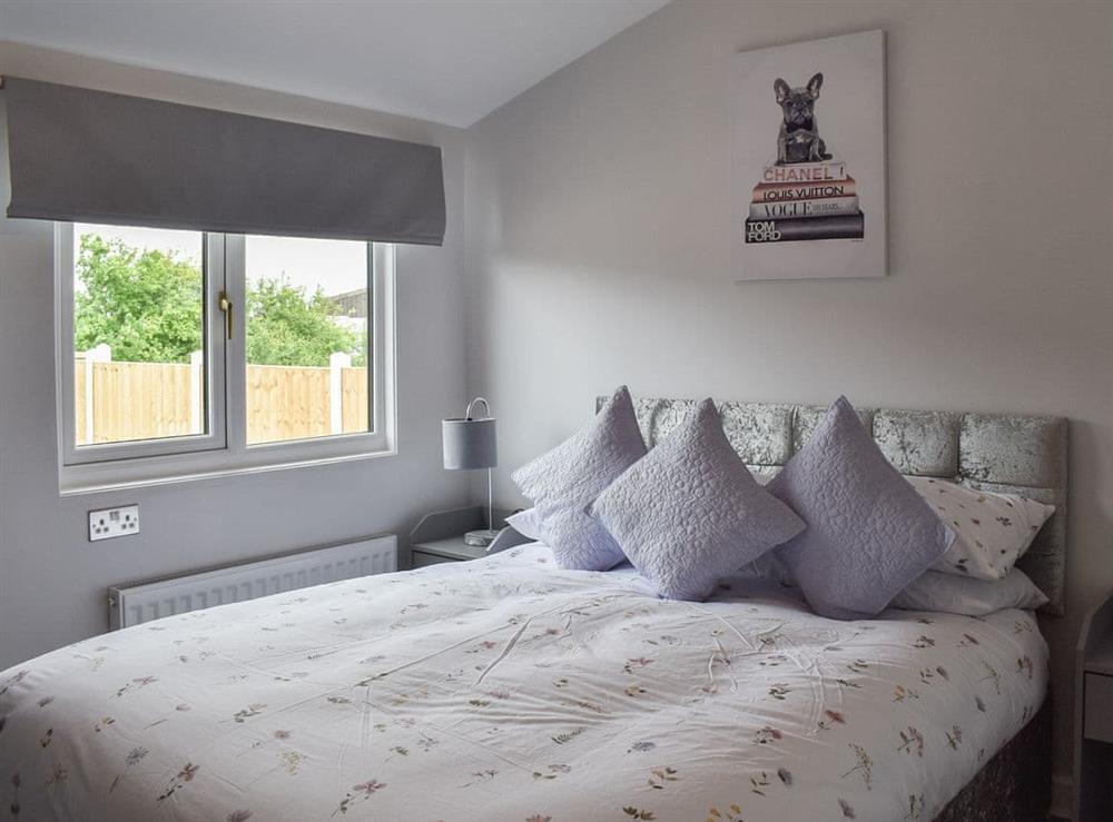 Double bedroom at Lake View Lodge in Audlem, near Nantwich, Cheshire