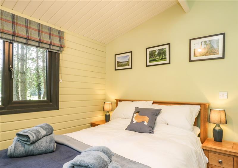 This is the bedroom at Lake View Lodge, Wykeham near East Ayton