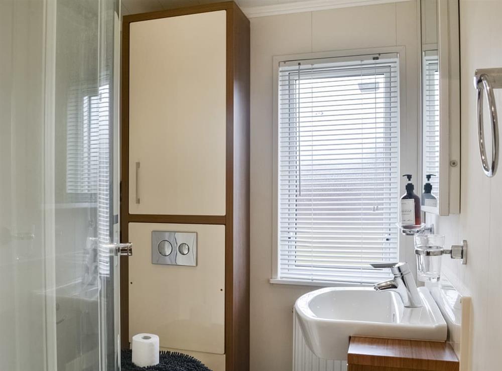 Bathroom at Lake View No. 65 in Routh, North Humberside