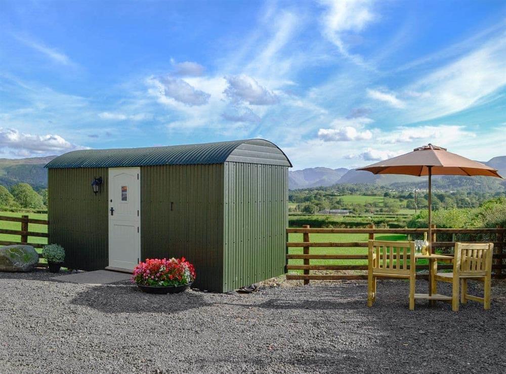 Quirky and charming holiday accommodation at Lake View Shepherds Hut in Keswick, Cumbria