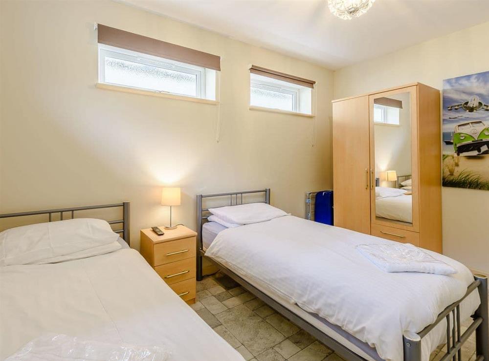 Twin bedroom at Lake View in West Down, near Woolacombe, Devon