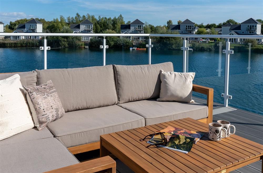 A sitting area on the balcony