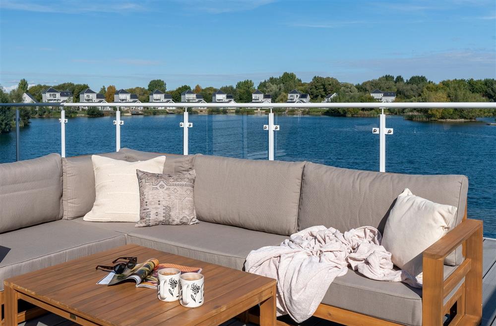 A sitting area on the balcony