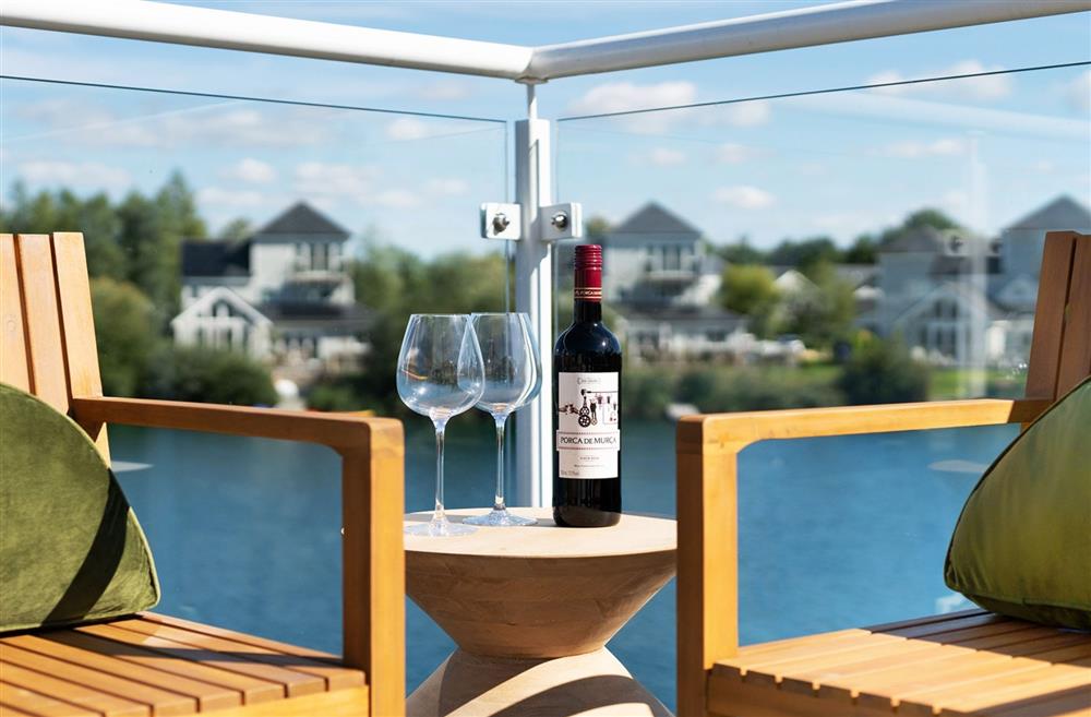 A sitting area on the balcony