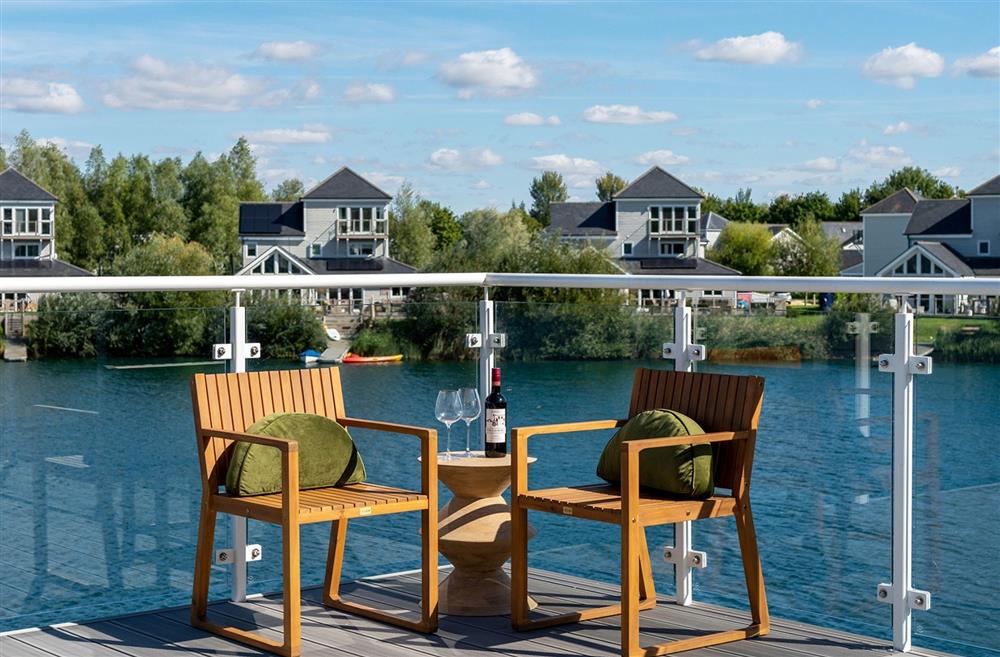 A sitting area on the balcony