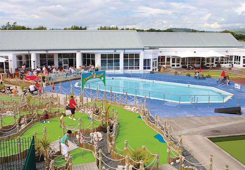 Outdoor heated pool at Lakeland Leisure Park in Nr Grange–over–Sands, Cumbria & The Lakes
