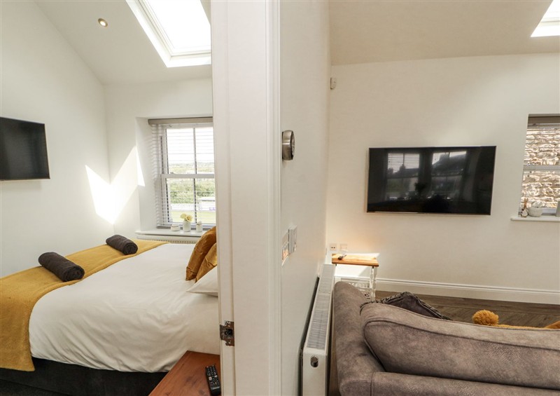 This is the bedroom at Lakes View Apartment 2, Carnforth