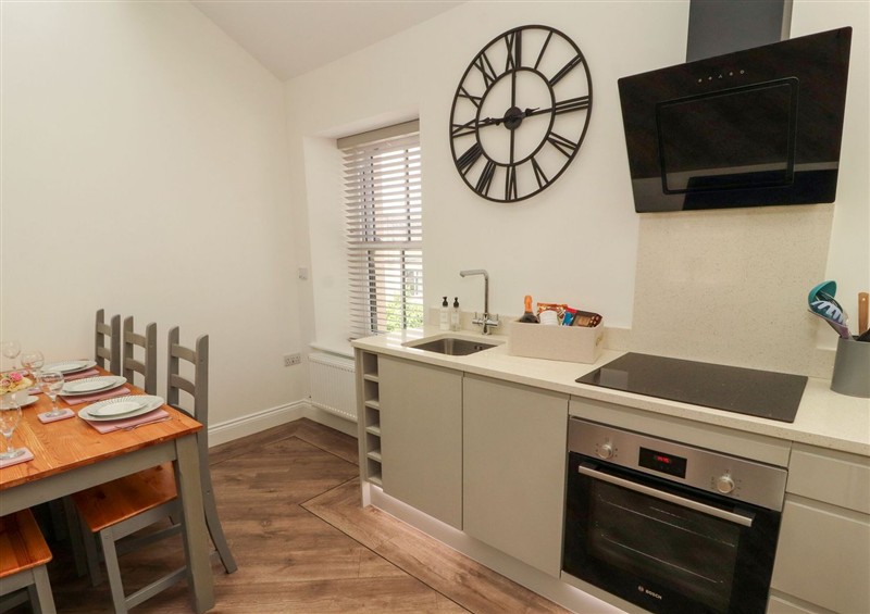 The kitchen at Lakes View Apartment 3, Carnforth