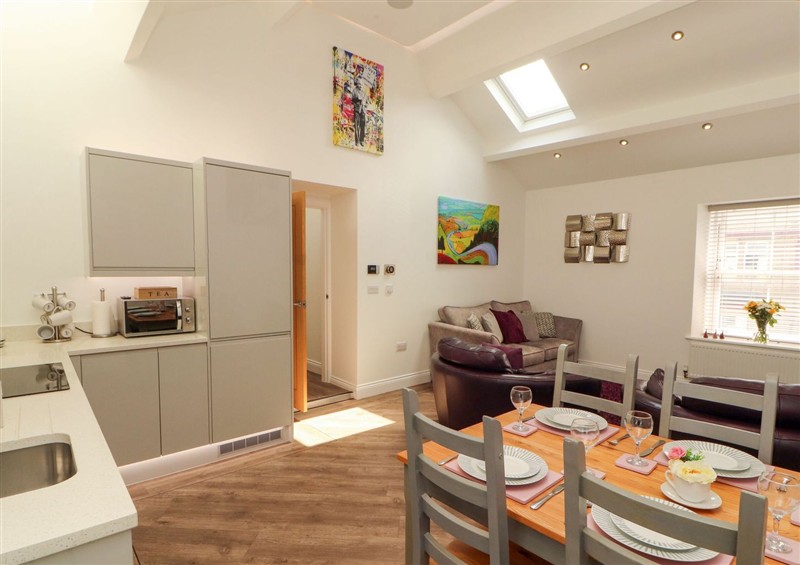 This is the kitchen at Lakes View Apartment 3, Carnforth