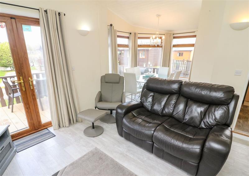 Relax in the living area at Lakeside 19, Carnforth near Tewitfield