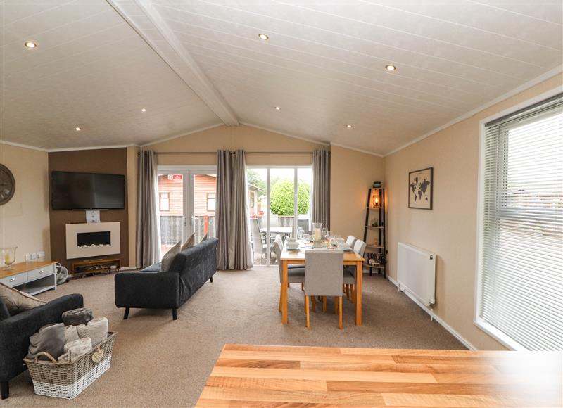 Relax in the living area at Lakeside 20, Warton near Carnforth