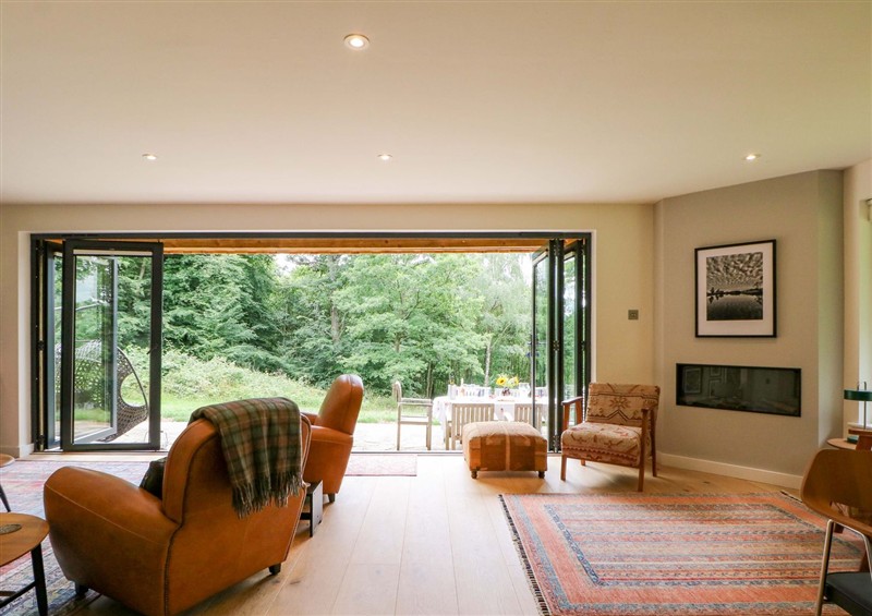 Enjoy the living room at Lakeside Lodge, Witherenden Hill near Burwash