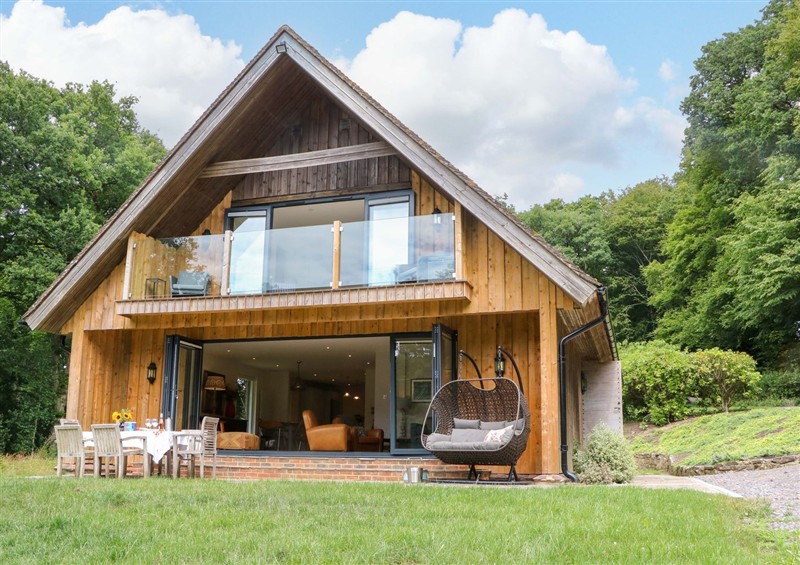 Outside Lakeside Lodge at Lakeside Lodge, Witherenden Hill near Burwash