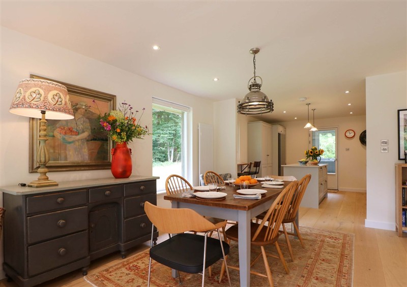 The dining area at Lakeside Lodge, Witherenden Hill near Burwash