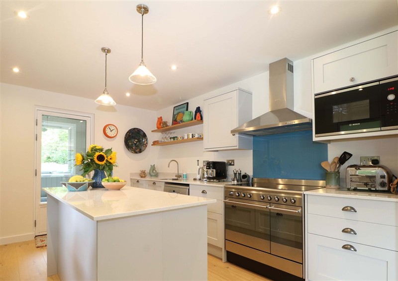The kitchen at Lakeside Lodge, Witherenden Hill near Burwash
