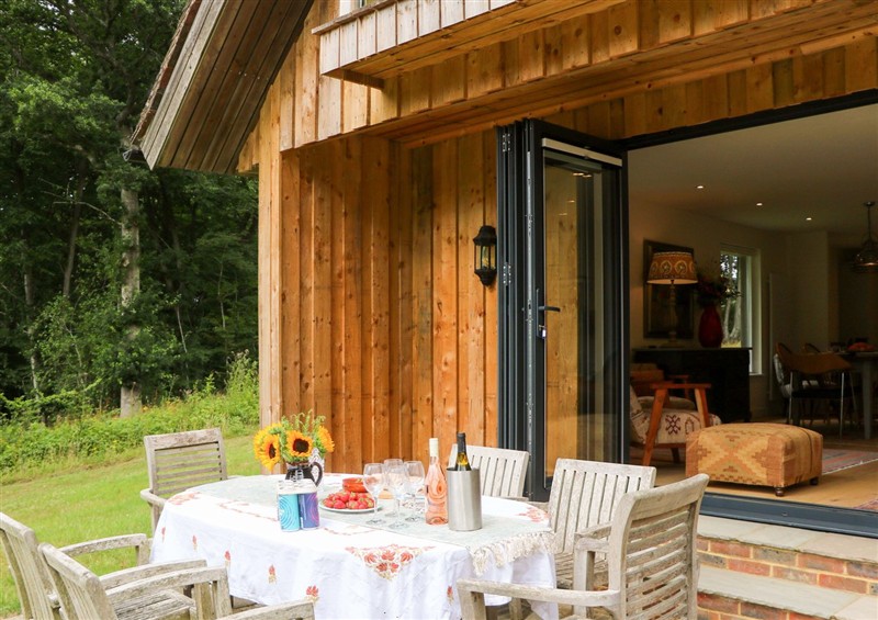 The setting of Lakeside Lodge at Lakeside Lodge, Witherenden Hill near Burwash