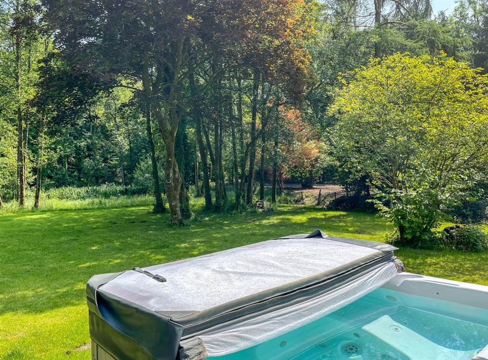 Hot tub at Lakeside in Ulverston, Cumbria