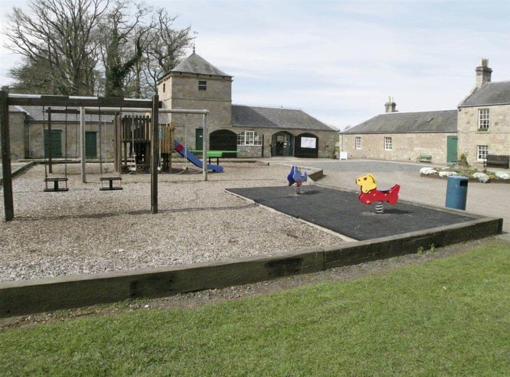 Children’s play area at Lakeview in Coldstream, Berwickshire., Great Britain