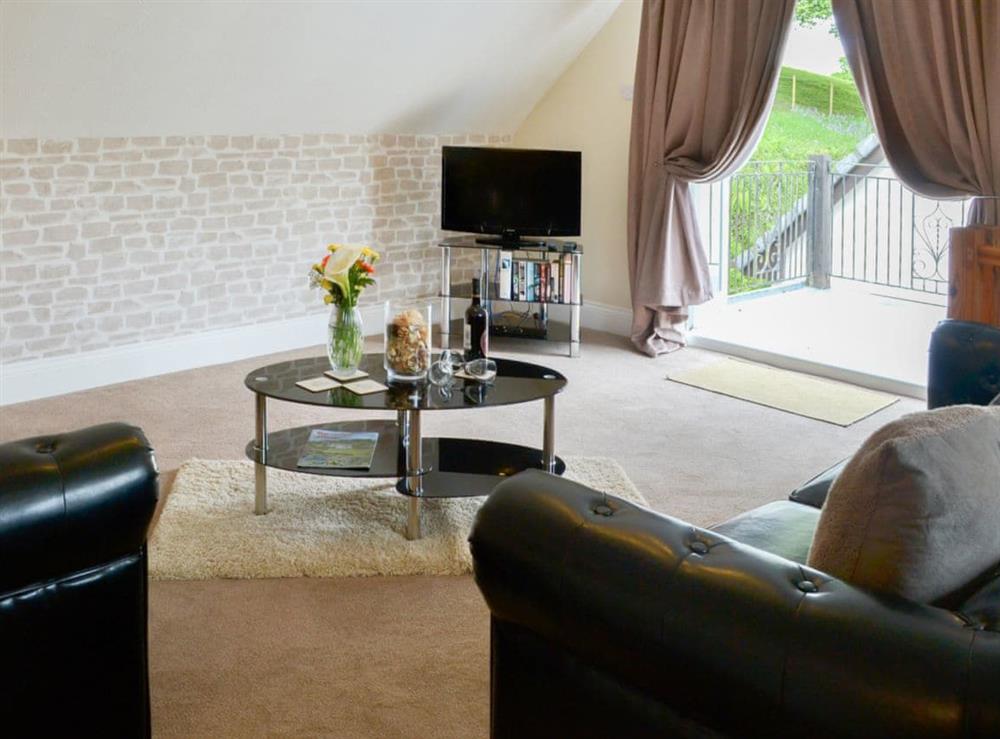 Living room at Lakeview in Liskeard, Cornwall