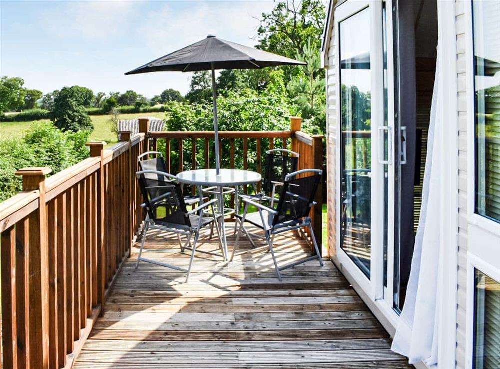 Decking at Lakeview Lodge in Malvern, Worcestershire