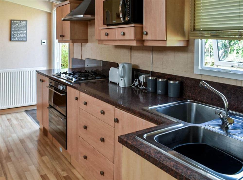 Kitchen at Lakeview Lodge in Malvern, Worcestershire
