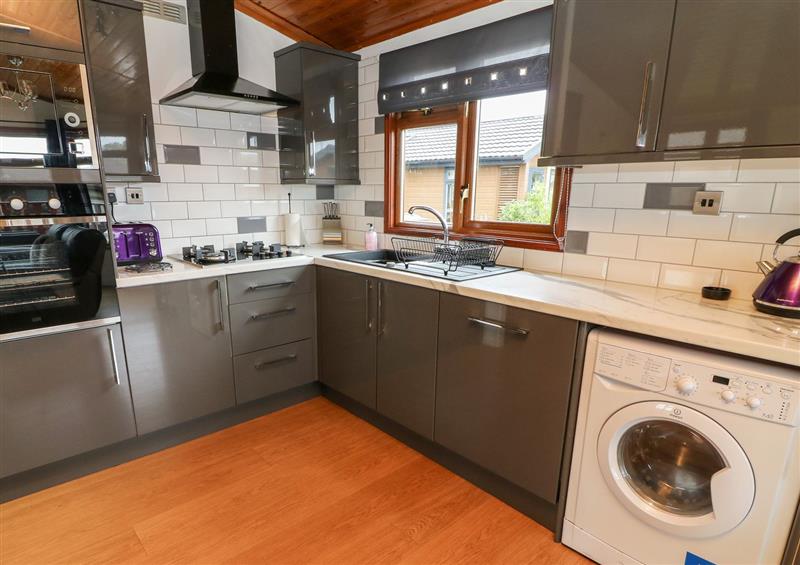 This is the kitchen at Lakeview Lodge, South Lakeland Leisure Village