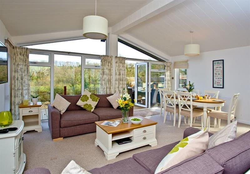 Inside the Drake Lodge at Lakeview Manor Lodges in Dunkeswell, Honiton