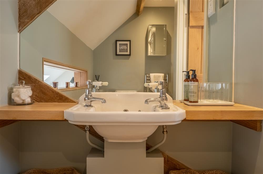 The family shower room on the second floor at Lakeview Oast, Goudhurst