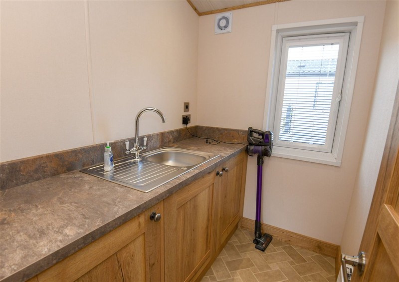 This is the kitchen at Lakewood Retreat, Woodhall Spa