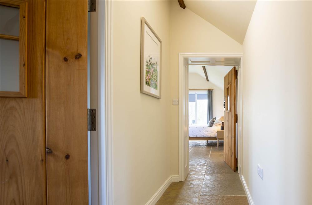 The hallway leading to both bedrooms at LaLo, Thirsk, North Yorkshire