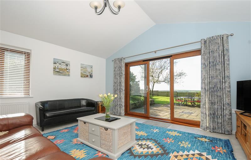 The living area at Lambley View, Bude