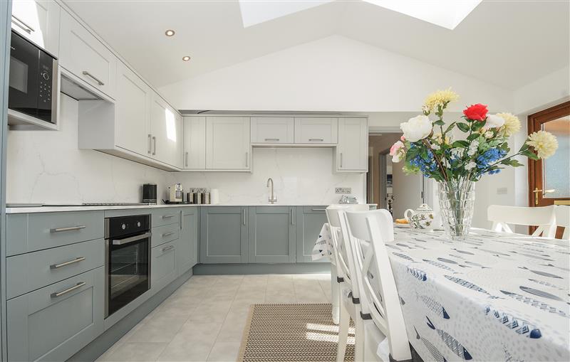 This is the kitchen at Lambley View, Bude