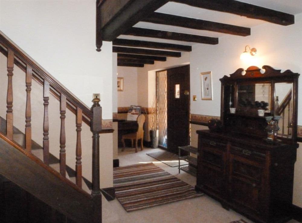 Entrance hallway and stairs at Lambourne House in Skegness, Lincolnshire
